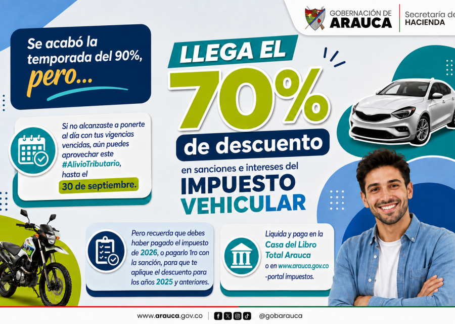 Pieza gráfica sobre el impuesto vehicular.